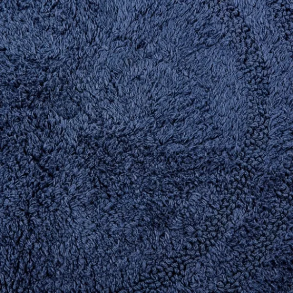 Bathroom Rugs-Kirkland's Home Oval French Crochet Bath Mat Blue