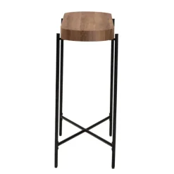 Console Tables-Kirkland's Home Oval Light Wood X Base Console Table Brown