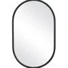 Framed Mirrors-Kirkland's Home Oval Matte Black Frame Mirror