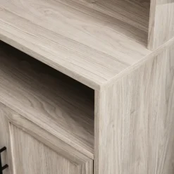 Bookshelves-Kirkland's Home Pale Wooden Willow Storage Bookcase