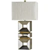 Table Lamps-Kirkland's Home Palladium Silver Contemporary Table Lamp Gray