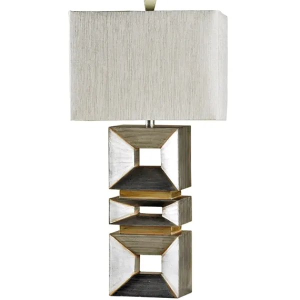 Table Lamps-Kirkland's Home Palladium Silver Contemporary Table Lamp Gray