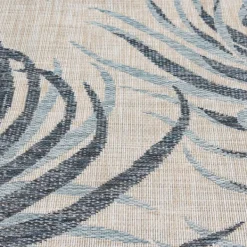 Outdoor Rugs-Kirkland's Home Palm Fronds Lava Indoor/Outdoor Area Rug, 5X7 Blue
