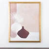 Framed Art-Kirkland's Home Palmettos And Pots Framed Art Print Pink