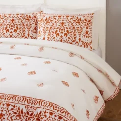 Comforters-Kirkland's Home Paloma Full/Queen 3-Pc. Comforter Set Orange