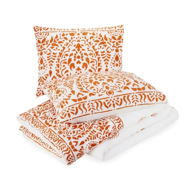 Comforters-Kirkland's Home Paloma Full/Queen 3-Pc. Comforter Set Orange