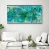Framed Art-Kirkland's Home Pandorum From Above Framed Canvas Art Blue/Green
