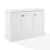 Cabinets & Sideboards-Kirkland's Home Paneled 3-Door Sideboard Cabinet White