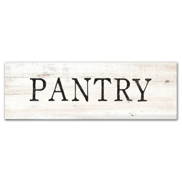 Wall Quotes & Signs-Kirkland's Home Pantry Script Canvas Art Print White