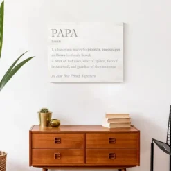 Wall Quotes & Signs-Kirkland's Home Papa Definition Wall Plaque Gray/White
