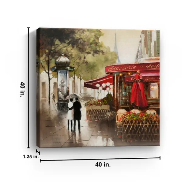 Canvas Art-Kirkland's Home Paris In The Rain Giclee Canvas Art Print Multi