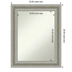 Decorative Mirrors-Kirkland's Home Parlor Silver Framed Wall Mirror