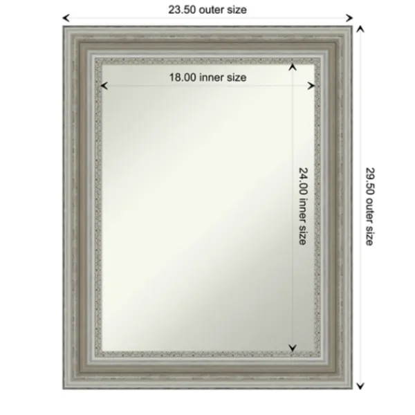 Decorative Mirrors-Kirkland's Home Parlor Silver Framed Wall Mirror