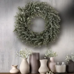 Wreaths-Kirkland's Home Parvafolia Eucalyptus Spiral Wreath Green