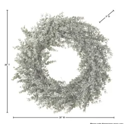 Wreaths-Kirkland's Home Parvafolia Eucalyptus Spiral Wreath Green