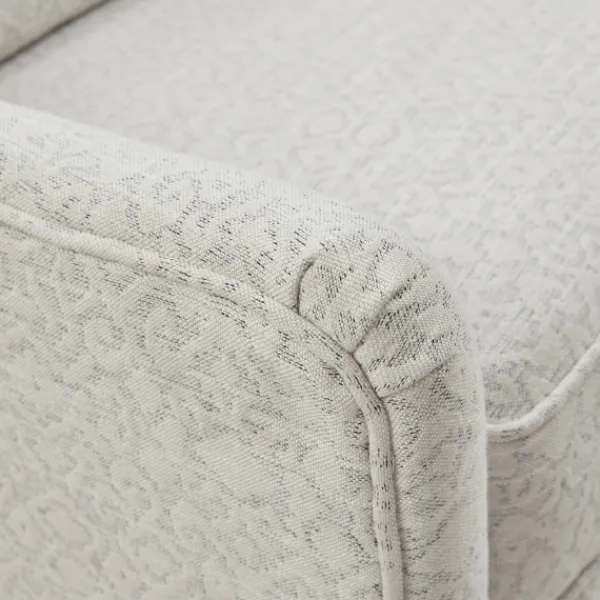 Accent Chairs-Kirkland's Home Patterned Upholstered Swivel Glider Chair White