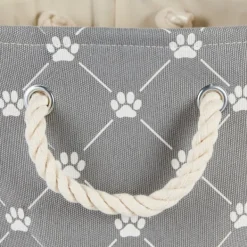 Baskets & Boxes-Kirkland's Home Paw Trellis Rectangle Basket, 17.5 In. Gray