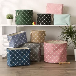Baskets & Boxes-Kirkland's Home Paw Trellis Rectangle Basket, 17.5 In. Gray