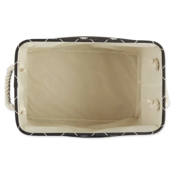 Baskets & Boxes-Kirkland's Home Paw Trellis Rectangle Basket, 14 In. Black