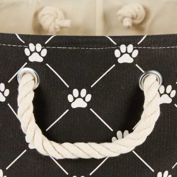 Baskets & Boxes-Kirkland's Home Paw Trellis Rectangle Basket, 14 In. Black