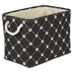 Baskets & Boxes-Kirkland's Home Paw Trellis Rectangle Basket, 16 In. Black