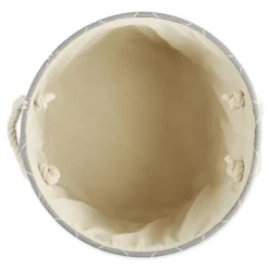 Baskets & Boxes-Kirkland's Home Paw Trellis Round Basket, 15 In. Gray