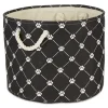 Baskets & Boxes-Kirkland's Home Paw Trellis Round Basket, 15 In. Black