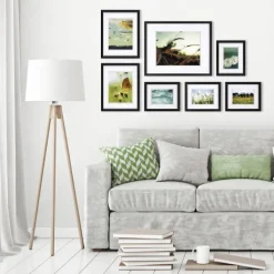 Gallery Wall Frames-Kirkland's Home 7-Pc. Matted Gallery Wall Picture Frame Set Black