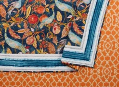 Quilts-Kirkland's Home Peacock Garden King 3-Pc. Quilt Set Orange