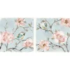 Canvas Art-Kirkland's Home Perched By Pinks Giclee Canvas Prints, Set Of 2 Pink/Blue