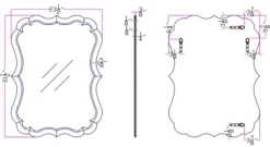 Decorative Mirrors-Kirkland's Home Perfect Symmetry Scalloped Mirror