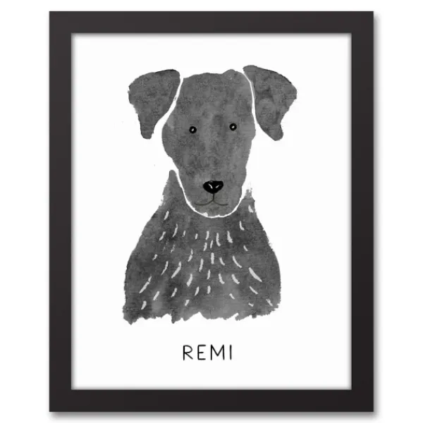 Wall Quotes & Signs-Kirkland's Home Personalized Black Labrador Canvas Wall Plaque Black/White