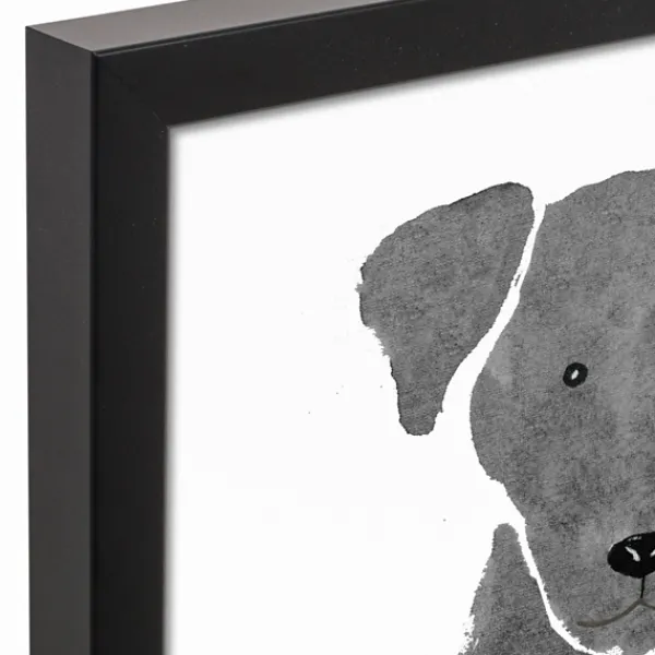 Wall Quotes & Signs-Kirkland's Home Personalized Black Labrador Canvas Wall Plaque Black/White