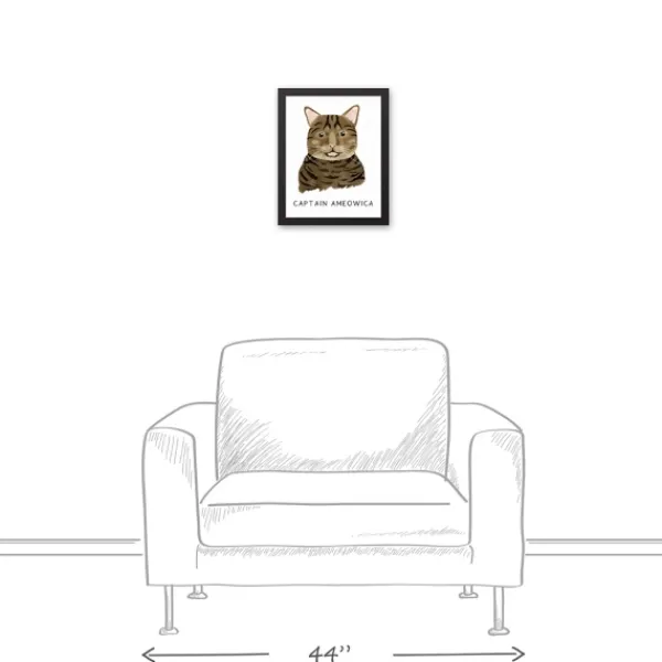 Wall Quotes & Signs-Kirkland's Home Personalized Brown Tabby Cat Canvas Wall Plaque Brown/White