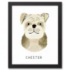 Wall Quotes & Signs-Kirkland's Home Personalized Bulldog Canvas Wall Plaque Tan/White