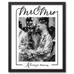 Wall Quotes & Signs-Kirkland's Home Personalized Classic Mr. & Mrs. Wall Plaque Black/White