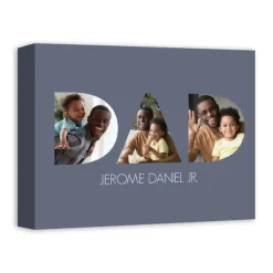 Wall Quotes & Signs-Kirkland's Home Personalized Dad Tri Canvas Art Print Blue