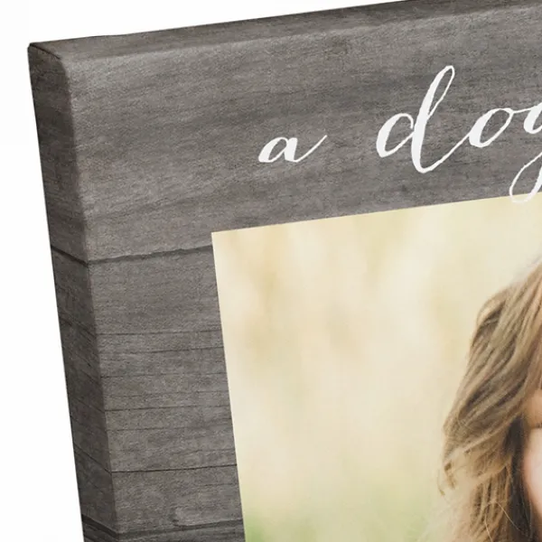 Wall Quotes & Signs-Kirkland's Home Personalized Dog'S Promise Canvas Wall Plaque Brown/White