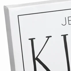 Wall Quotes & Signs-Kirkland's Home Personalized Family Kitchen Co. Canvas Wall Plaque Black/White