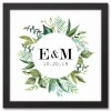 Wall Quotes & Signs-Kirkland's Home Personalized Framed Monogram Leaves Wall Plaque White/Green