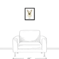 Wall Quotes & Signs-Kirkland's Home Personalized French Bulldog Canvas Wall Plaque Tan/White
