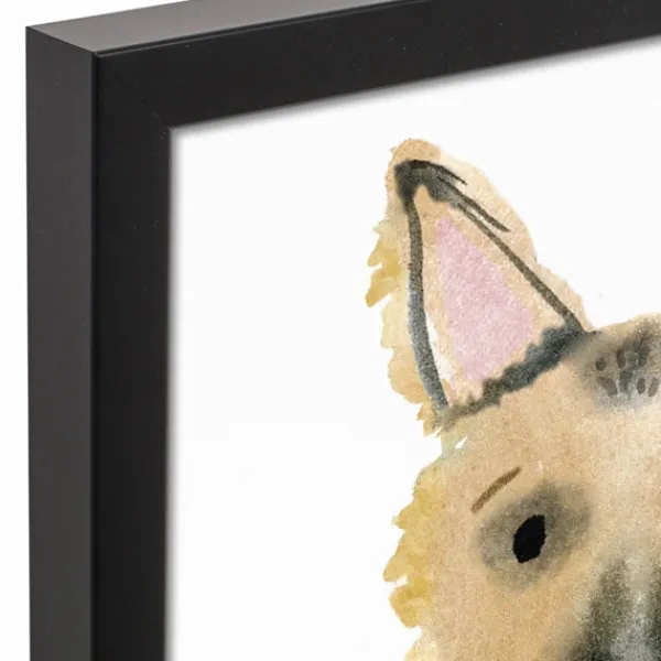 Wall Quotes & Signs-Kirkland's Home Personalized German Shepherd Canvas Wall Plaque Tan/White