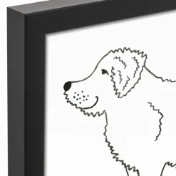 Wall Quotes & Signs-Kirkland's Home Personalized Golden Doodle Framed Wall Plaque Black/White
