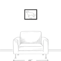 Wall Quotes & Signs-Kirkland's Home Personalized Golden Retriever Framed Wall Plaque Black/White