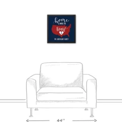 Wall Quotes & Signs-Kirkland's Home Personalized Home Is Where The Heart Is Canvas Blue