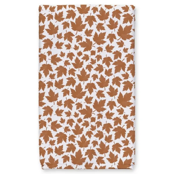 Blankets & Throws-Kirkland's Home Personalized Home With Heart 2-Pc. Harvest Towels Orange/White/Tan