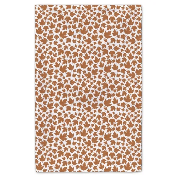 Blankets & Throws-Kirkland's Home Personalized Home With Heart 2-Pc. Harvest Towels Orange/White/Tan
