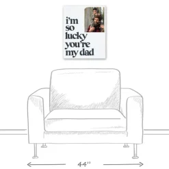 Wall Quotes & Signs-Kirkland's Home Personalized I'M So Lucky You'Re My Dad Canvas Art White