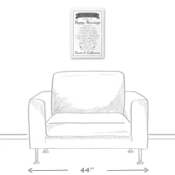 Wall Quotes & Signs-Kirkland's Home Personalized Marriage Recipe Canvas Wall Plaque White/Gray