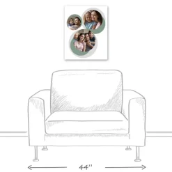 Wall Quotes & Signs-Kirkland's Home Personalized Sage Circle Photo Wall Plaque White/Gray/Green